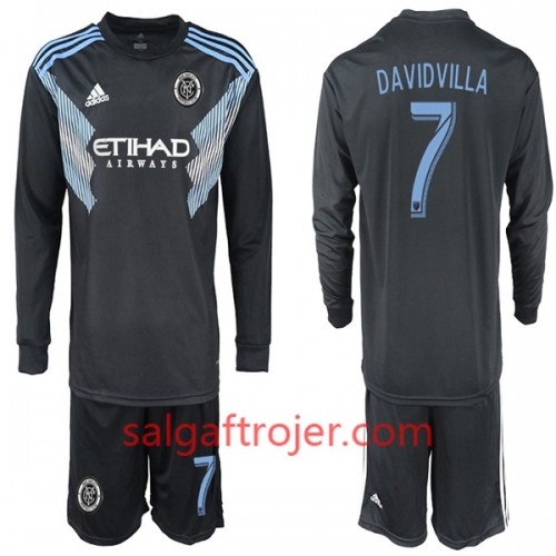 New York City Fodboldtrøjer DAVIDVILLA 7 Børn Udebanesæt 2018/19 Langærmet New York City Fodboldtrøjer DAVIDVILLA 7 Børn Udebanesæt 2018/19 Langærmet